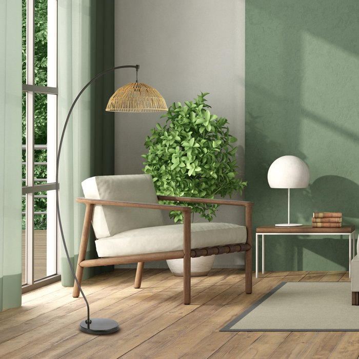 Beachcrest Home Derwent 77" Arched Floor Lamp & Reviews Wayfair